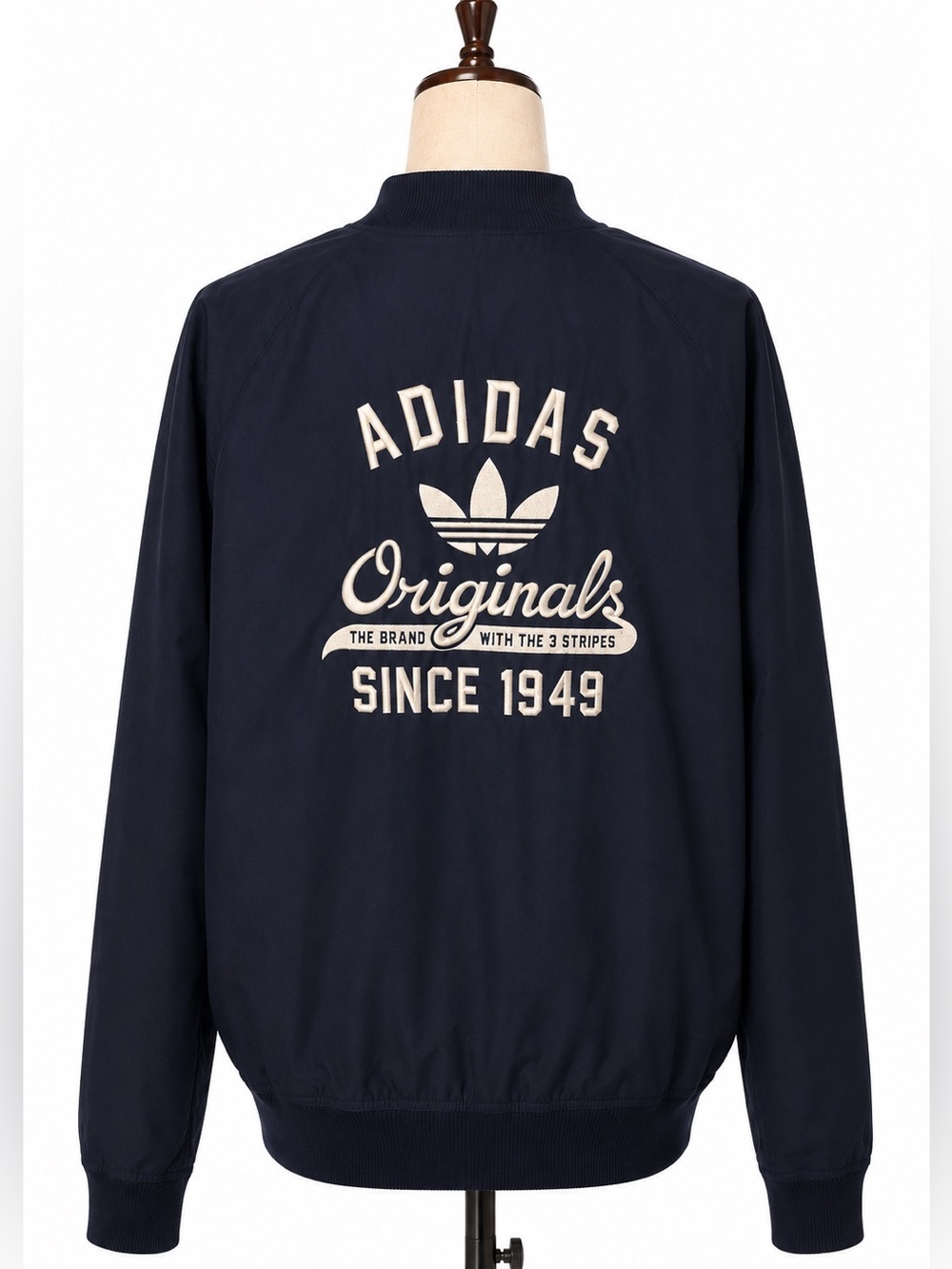 Adidas Originals Navy Bomber Jacket- fits like men's M, women's L